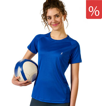 Women’s sports shirt by Craft with Krones logo, front view
